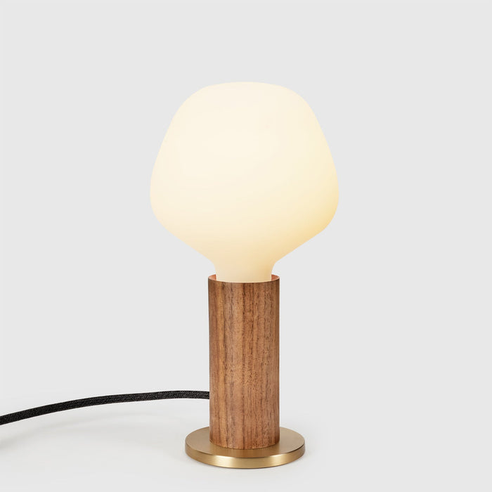Knuckle Table Lamp in Walnut + Enno - Sweatfully