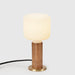 Knuckle Table Lamp in Walnut + Oblo - Sweatfully