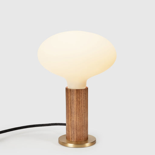 Knuckle Table Lamp in Walnut + Oval - Sweatfully