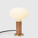 Knuckle Table Lamp in Walnut + Oval Dim to Warm - Sweatfully