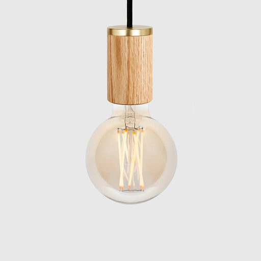 Elva Pendant Light Tinted in Oak - Sweatfully