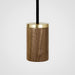 Oblo Pendant Light in Walnut - Sweatfully