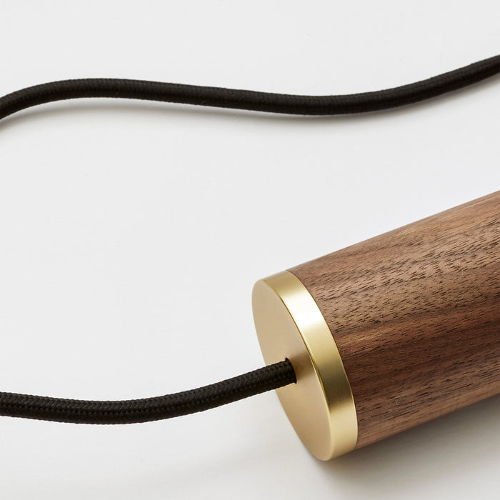 Oblo Pendant Light in Walnut - Sweatfully
