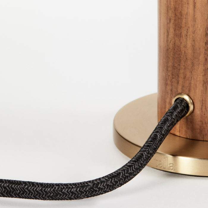 Knuckle Table Lamp in Walnut - Sweatfully