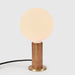 Knuckle Table Lamp in Walnut + Sphere IV - Sweatfully