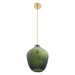 Lavine 1-light Olive Handblown Glass Mini Island Pendant Light - Sweatfully