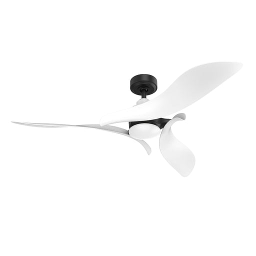 Black 54" DC Motor 6 Speed Ceiling Fan with LED Lighting - Sweatfully