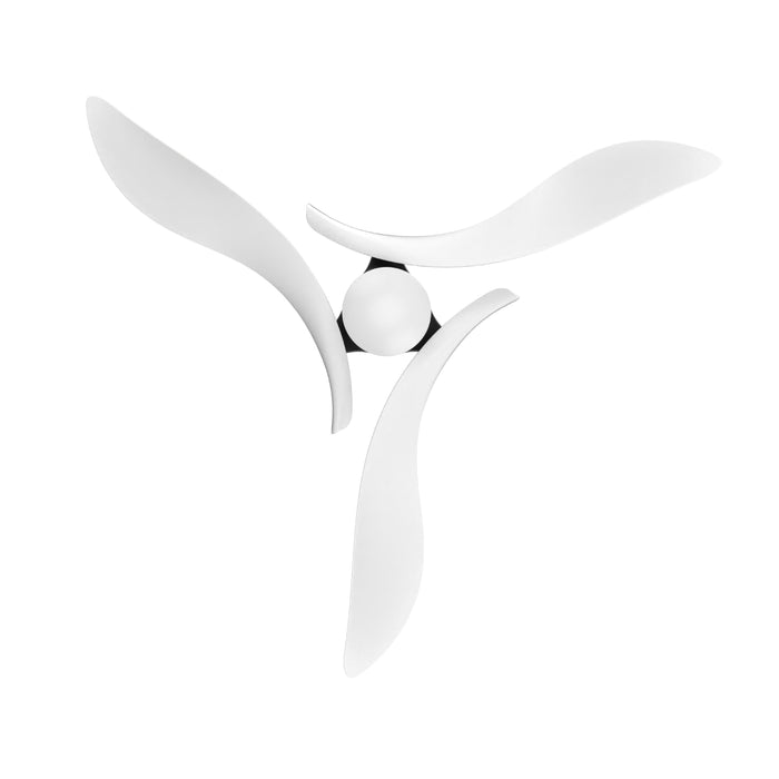 Black 54" DC Motor 6 Speed Ceiling Fan with LED Lighting - Sweatfully