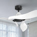 54" DC Motor 6 Speed Black Ceiling Fan - Sweatfully