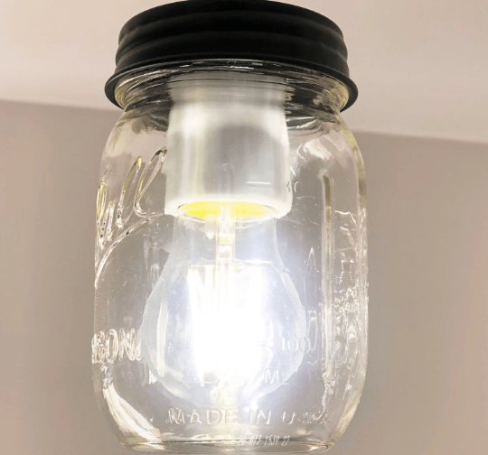 LED Edison Style 6 watt Light Bulb for Mason Jar Lighting - 60 watts Equivalent - Sweatfully