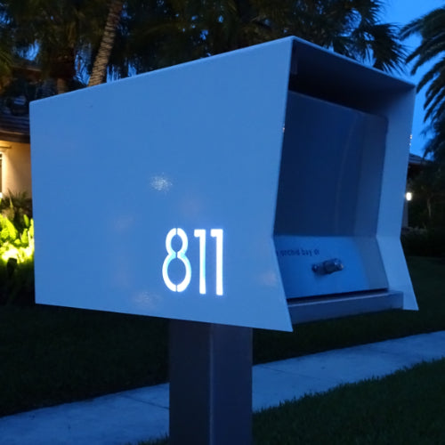 The Original Retrobox in DESIGNER GREY - Modern Mailbox - Sweatfully