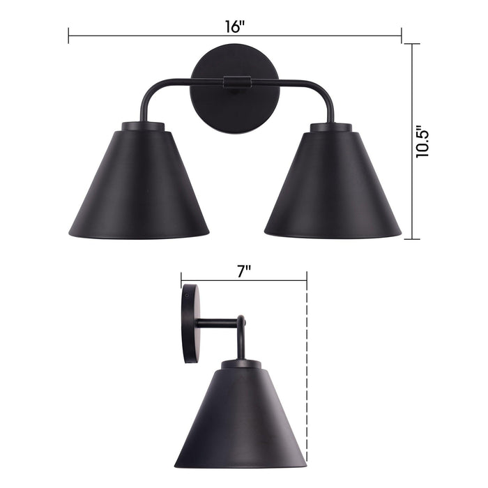 Loft Lantern Modern 2-Light Vanity Light - Sweatfully