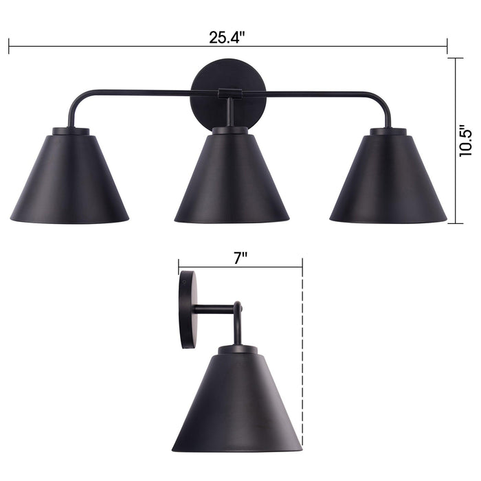 Loft Lantern Modern 3-Light Vanity Light - Sweatfully