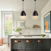 Modern 1-Light Metal Dimmable Island Pendant Light - Sweatfully
