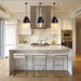 Modern 1-Light Metal Dimmable Island Pendant Light - Sweatfully