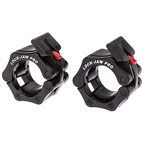 SFE Black Lock-Jaw Olympic Barbell Collars - Sweatfully