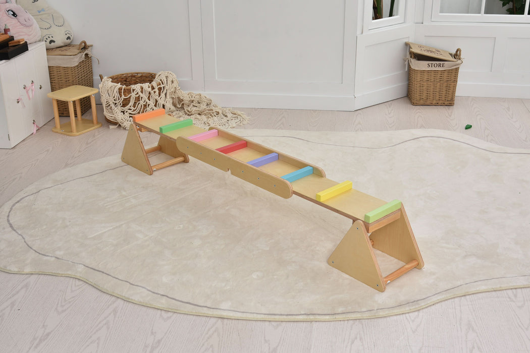 Willow- Rainbow Seesaw and Balance Beam - Sweatfully