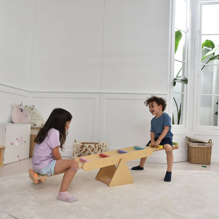 Willow- Rainbow Seesaw and Balance Beam - Sweatfully