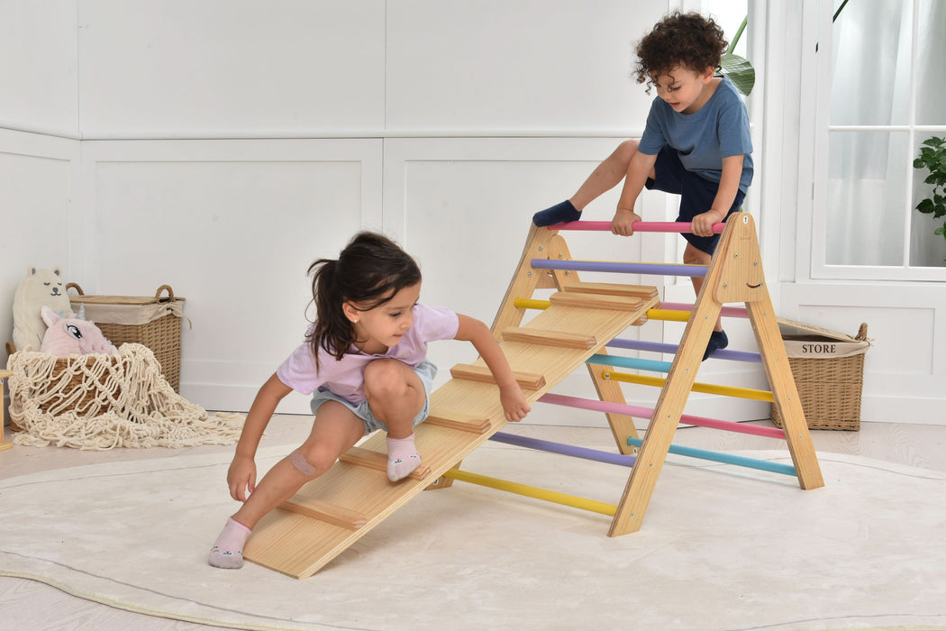 Olive- Pikler Triangle Ladder and Climber Slide - Multiple Sizes - Sweatfully