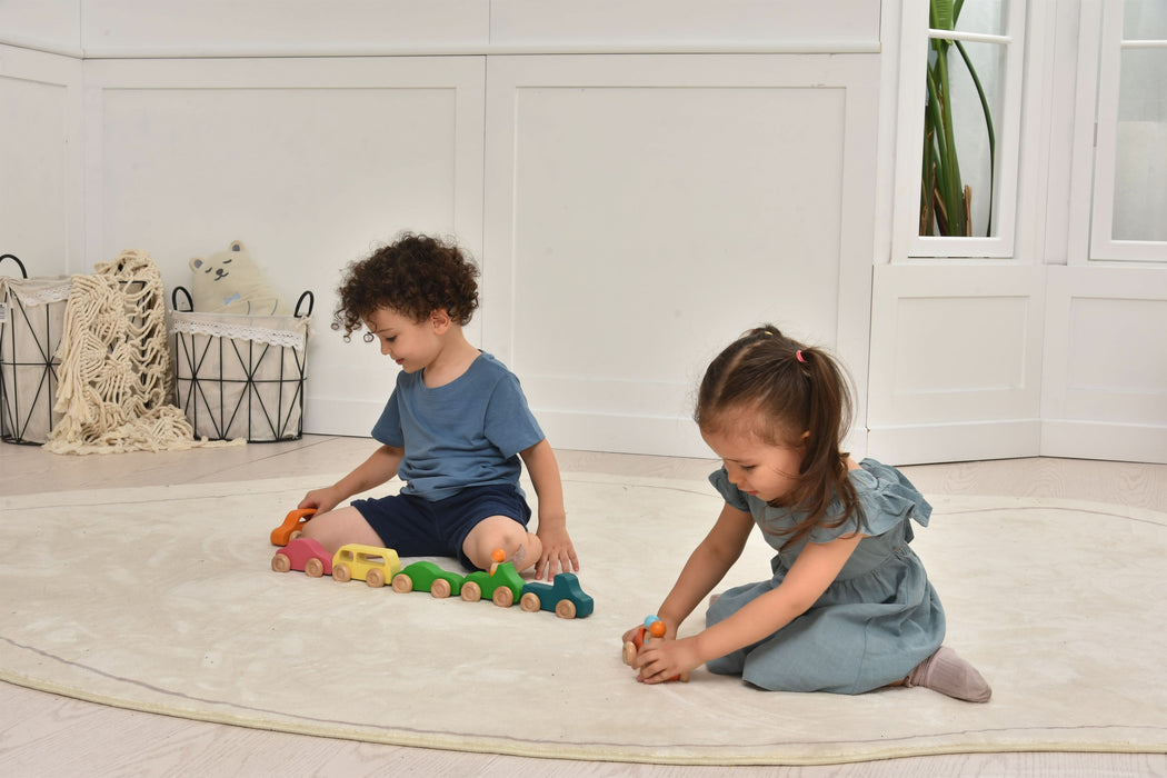 Wooden Car Toy set - 10 Piece Set - Sweatfully
