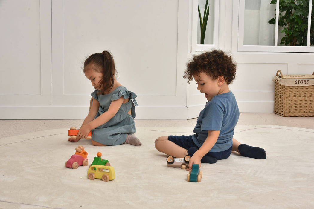 Wooden Car Toy set - 10 Piece Set - Sweatfully