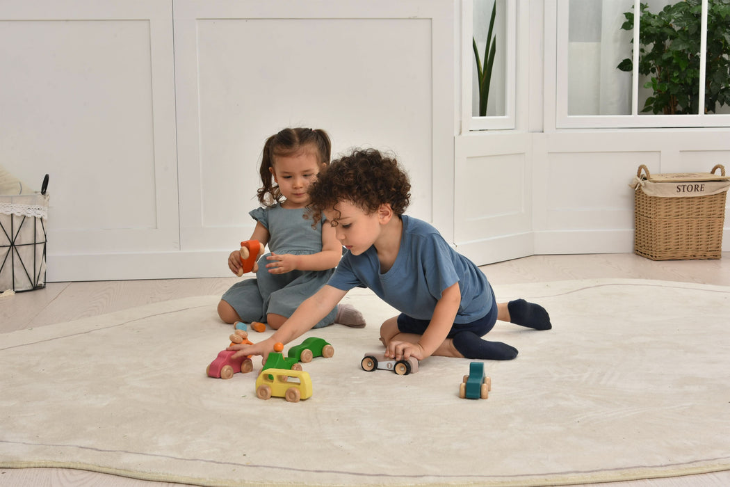 Wooden Car Toy set - 10 Piece Set - Sweatfully