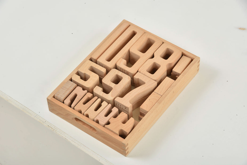 Number Blocks - Montessori Large Wooden Blocks - Sweatfully