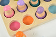 Wooden Rainbow Peg Dolls Figures 12 Piece Set - Sweatfully