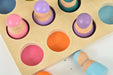 Wooden Rainbow Peg Dolls Figures 12 Piece Set - Sweatfully