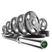 XMARK Tri-Grip Olympic Weight Plates and Olympic Barbell Sets LUMBERJACK-3377-BAL-155 - Sweatfully