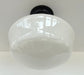SCHOOLHOUSE Authentic Historical 1930's Antique Milk Glass Ceiling Light - Sweatfully