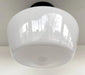 Large Schoolhouse Milk Glass LIGHT Fixture - Sweatfully