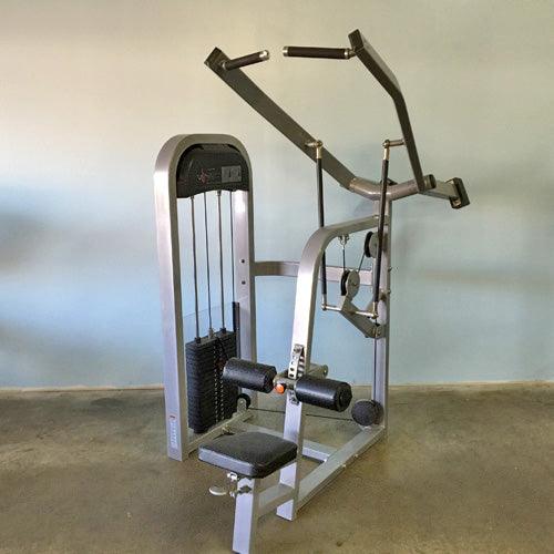 Classic Lat Pulldown - Muscle D Fitness -  Adjustable Seated - Pin Selectorized - Sweatfully