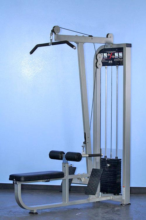 Dual Function Lat-Low Row Combo - Muscle D Fitness -  Seated - Pin Selectorized - Commercial Grade - Sweatfully
