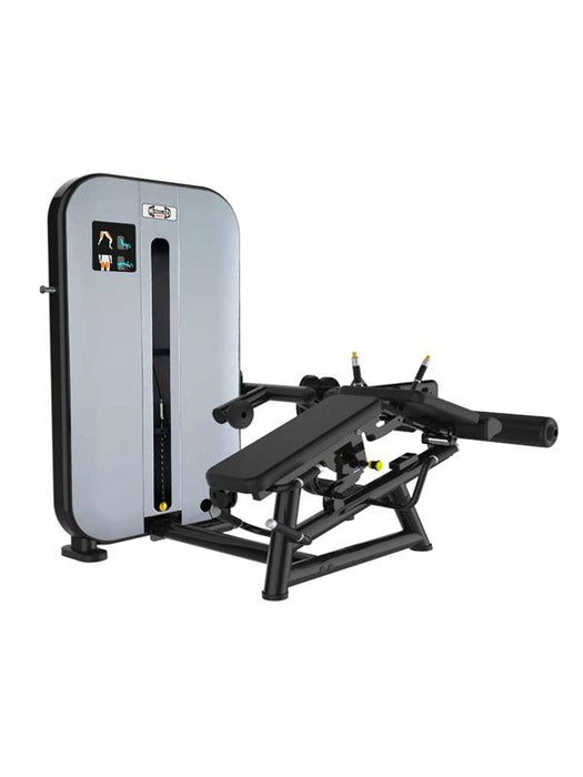 Vogue Leg Extension/Prone Leg Curl Combo - Muscle D Fitness - Seated - Adjustable - Pin Selectorized - Quads Hamstring Machine - Sweatfully