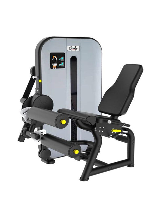 Vogue Leg Extension/Seated Leg Curl Combo - Muscle D Fitness - Adjustable Seat - Pin Selectorized - Quads Hamstring Machine - Sweatfully