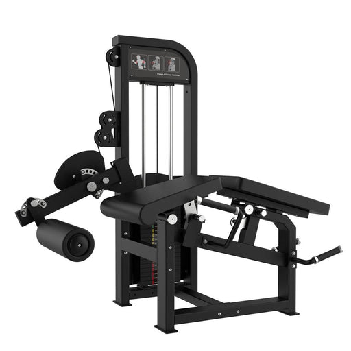 Excel Leg Extension/Prone Leg Curl Combo - Muscle D Fitness - Selectorized Leg Machine - Quick Seat Adjustments - Sweatfully