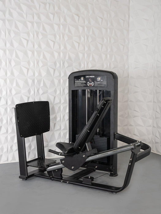 Elite Selectorized Leg Press - Muscle D Fitness - Commercial - Adjustable Seat - Pin Selectorized - Quads Glutes Workout - Sweatfully
