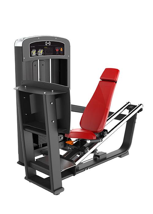 Elite Selectorized Leg Press - Muscle D Fitness - Commercial - Adjustable Seat - Pin Selectorized - Quads Glutes Workout - Sweatfully