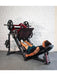 Pro Strength Linear Bearing Leg Press - Muscle D Fitness - Adjustable Back Pad - Plate Loaded - Sweatfully