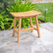 Phoenix Natural Teak Shower and Bath Slatted Stool - Sweatfully