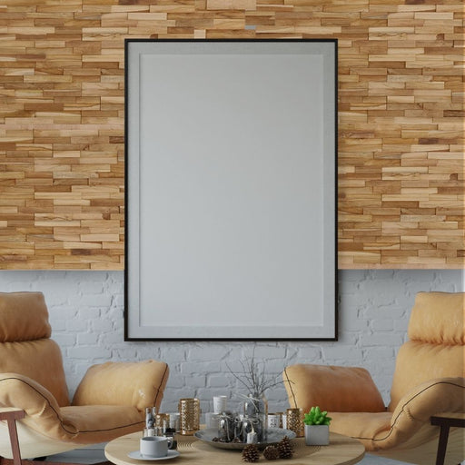 Farmhouse Rustic Teak 3D Wall Panels – (13 sq ft) - Sweatfully