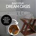 Danish Teak Slatted Stool - Sweatfully