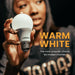Ujamaa 60w Watt Equivalent LED Light Bulbs (Warm White) - 4-Pack - Sweatfully