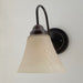 Modern Farmhouse LINEN Glass Wall Sconce Lighting Fixture - Sweatfully