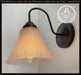 Modern Farmhouse LINEN Glass Wall Sconce Lighting Fixture - Sweatfully