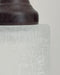 Modern Farmhouse Linen & Clear Glass Wall Sconce Lighting - Sweatfully