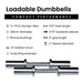Loadable Dumbbell Bar Weight Sets - Sweatfully