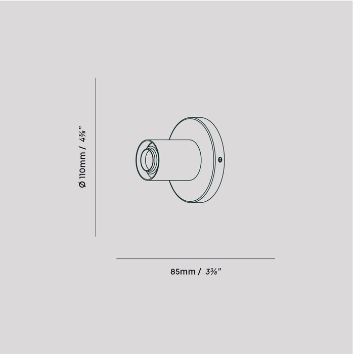 Lochan Wall Light in Graphite - Sweatfully