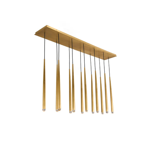 Long Dish Brass Art Crystal Chandelier - Sweatfully